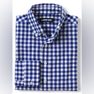 NWT kids’ button down cotton poplin shirt, size M